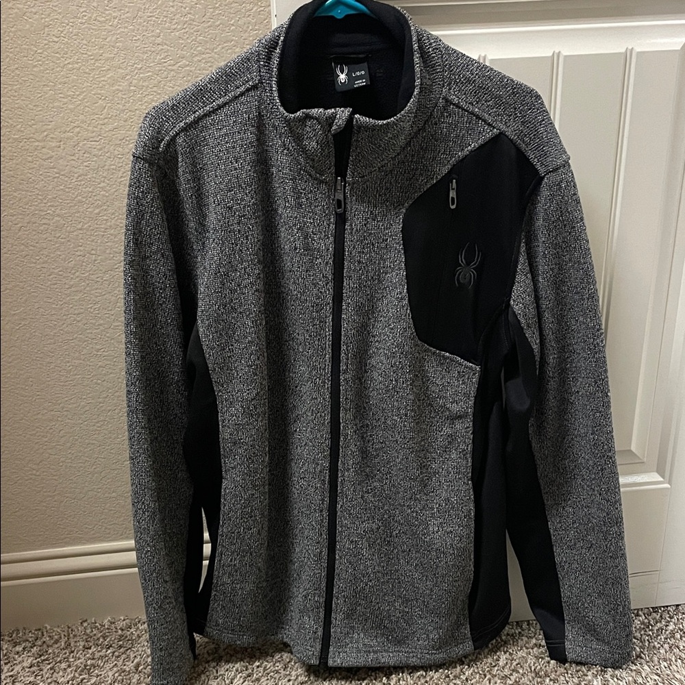 Spyder Men's Performance Jacket in Gray and Black
